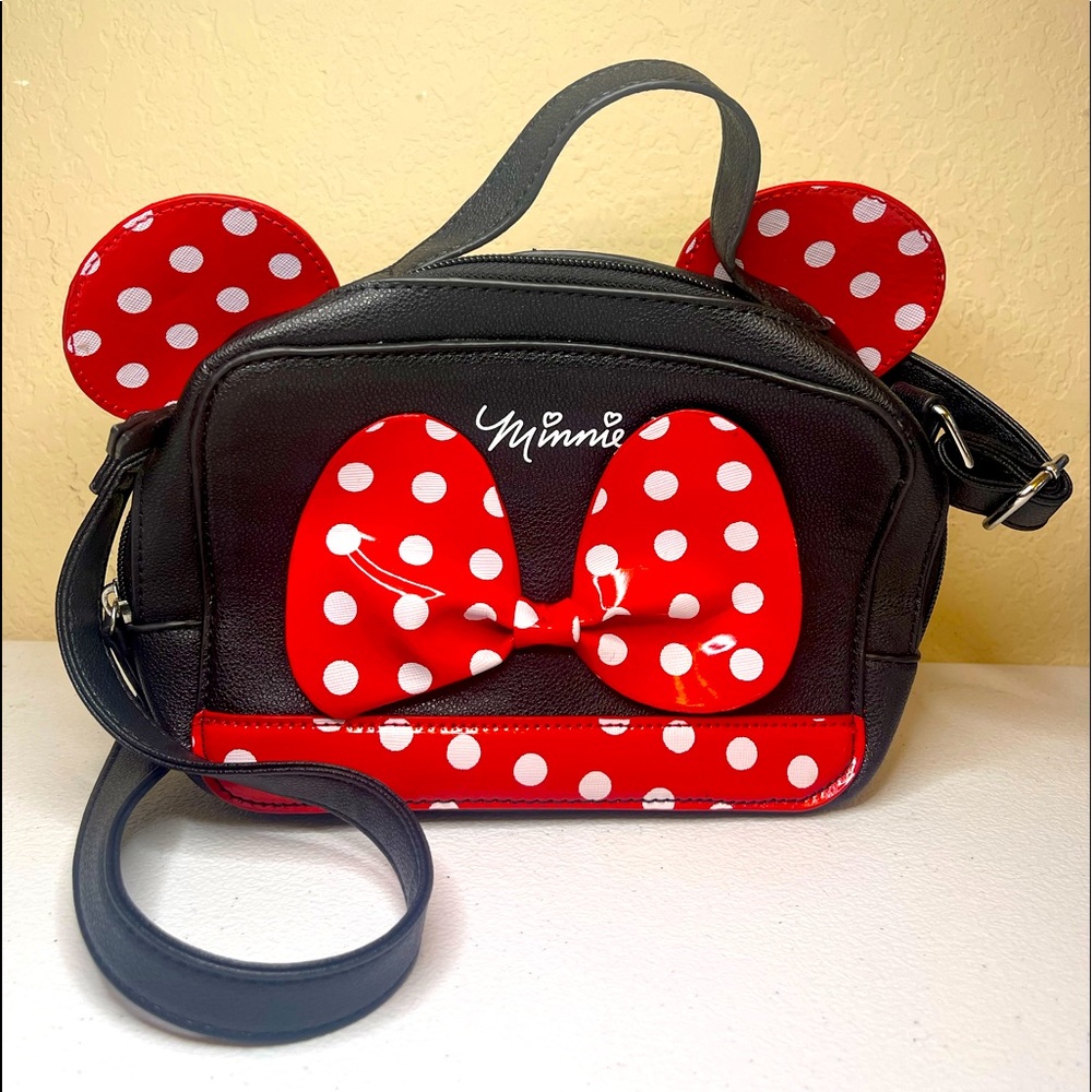 Dani by Danielle Nicole Disney's Minnie Mouse Cross Purse Body Bag with 3D Ears